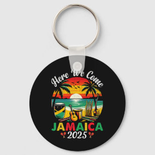 Hier komen we Jamaica 2025 Meisjes reis Familie Zo Sleutelhanger