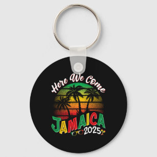 Hier komen we Jamaica 2025 Meisjes reis Familie Zo Sleutelhanger