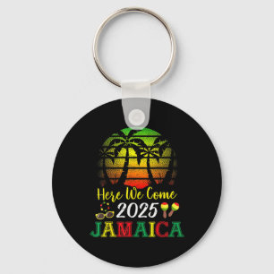 Hier komen we Jamaica 2025 Meisjes reis Familie Zo Sleutelhanger