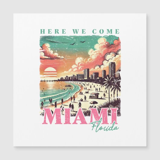 Hier komen we naar Miami Florida -  Miami Beach (Voorkant)