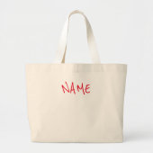 HIER KOMENDE MONSTERS GEPERSONALISEERDE CANVAS TAS (Voorkant)