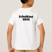 Hier kommt das Schulkind - Polizei Tatütata T-shirt (Achterkant)
