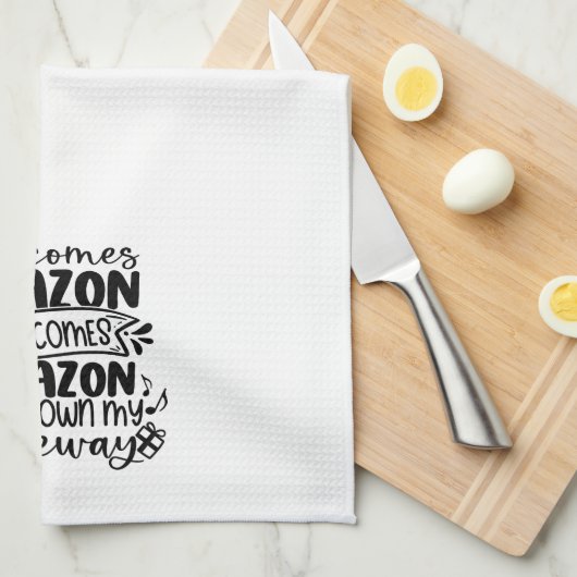 Hier komt Amazon keukenhanddoek (Quarter Fold)