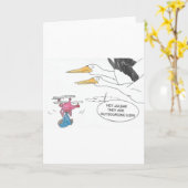 Hier komt Baby Kaart (Gele Bloem)