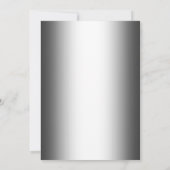 Hier komt BRIDE Silver & Blue Chic Vrijgezellenfee Kaart (Achterkant)