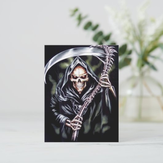 Hier komt Comes Grim Briefkaart (Staand voorkant)