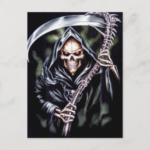 Hier komt Comes Grim Briefkaart