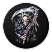 Hier komt Comes Grim Keramische Knop (Voorkant)