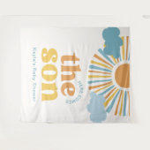 Hier komt de achtergrond van de zoon wandkleed (Voorkant (horizontaal))