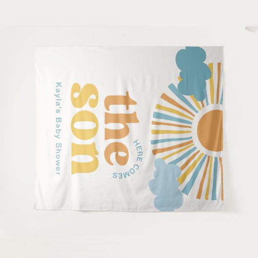 Hier komt de achtergrond van de zoon wandkleed (Voorkant (horizontaal))