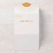 Hier komt de Baby shower-uitnodiging voor een jong All In One Uitnodiging (Buitenkant)