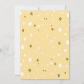 Hier komt de Baby shower-uitnodiging voor Sun Star Kaart (Achterkant)