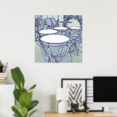 Hier komt de band - Timpani Poster (Thuiskantoor)