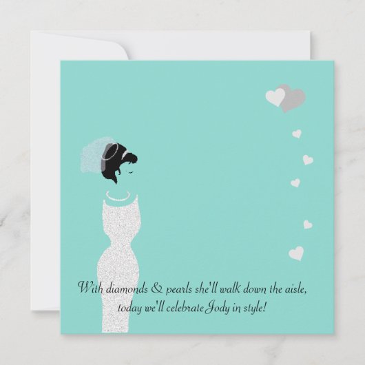 Hier komt de Bridal-feestdag Tiara. Kaart (Voorkant)