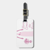 Hier komt de bride bagagelabel (Voorkant verticaal)