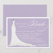 HIER KOMT DE BRIDE | BRIDAL SHOWER INVITATION KAART (Voorkant / Achterkant)