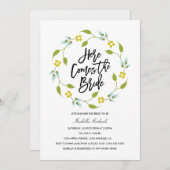 Hier komt de bride | De bekendmaking van de datum Kaart (Voorkant / Achterkant)