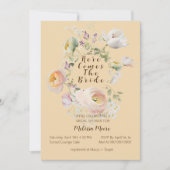 Hier komt de Bride, de Uitnodiging van de Bridal v (Voorkant)