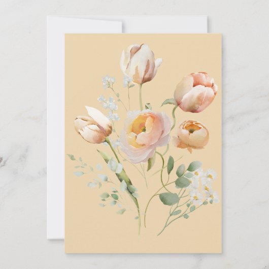 Hier komt de Bride, de Uitnodiging van de Bridal v (Achterkant)