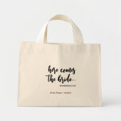 Hier komt de Bride Emergency Kit Canvas tas (Voorkant)