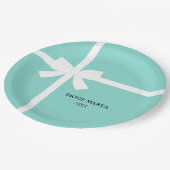 Hier komt de Bride-gepersonaliseerde Tiara-partij Papieren Bordje (Gekanteld)