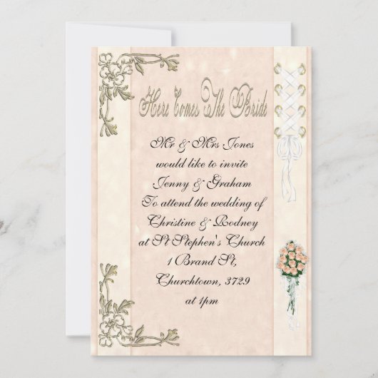 Hier komt de bride kaart (Voorkant)