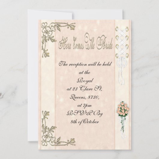 Hier komt de bride kaart (Achterkant)