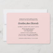 Hier komt de Bride. Modern Floral Vrijgezellenfees Kaart (Achterkant)