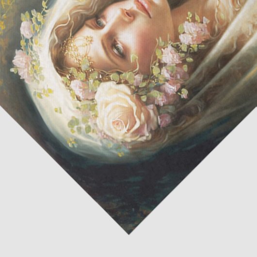 Hier komt de Bride Tissuepapier (Detail)