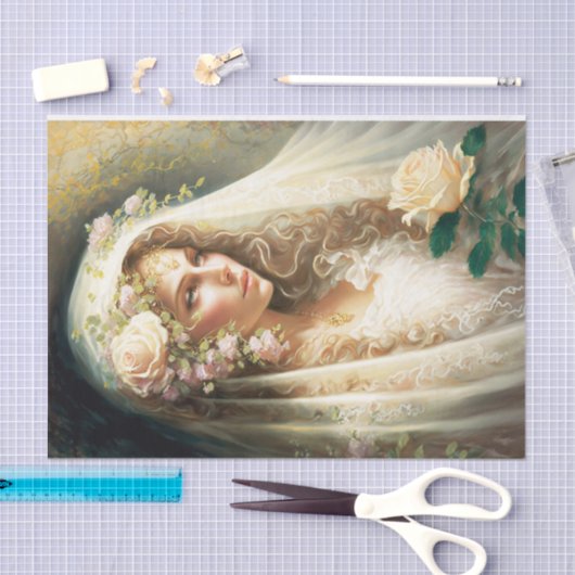 Hier komt de Bride Tissuepapier (Craft)