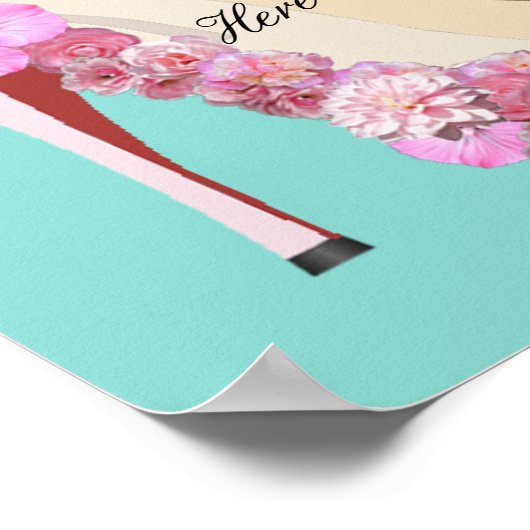 Hier Komt De Bruid Bruidsschatten Feest Poster (Hoek)