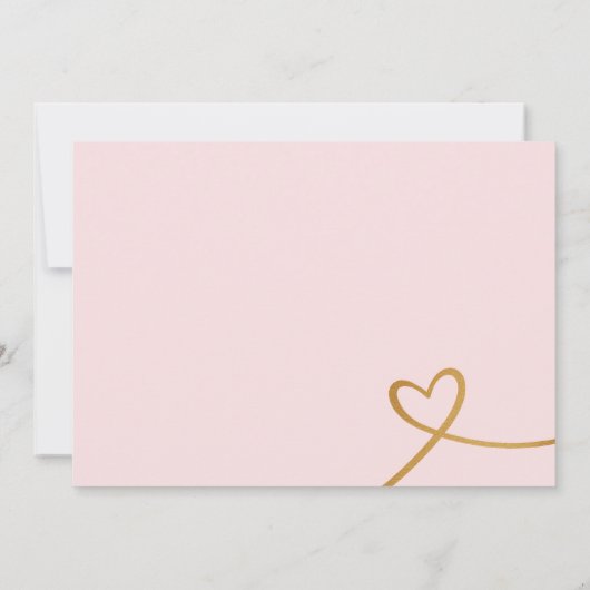 Hier komt de bruid dk -douche uitnodiging (Achterkant)