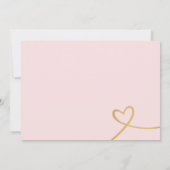 Hier komt de bruid -douche uitnodiging (Achterkant)