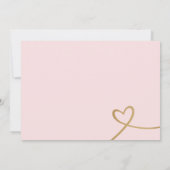 Hier komt de bruid faux gold kaart (Achterkant)