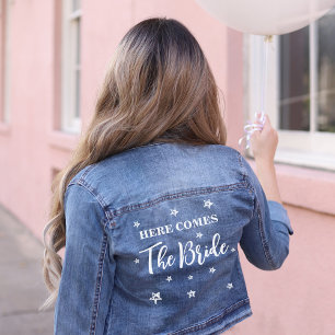 Hier Komt de Bruid Trouwjurk Denim Jacket