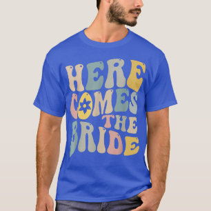 Hier Komt De Bruid Trouwring Drager Bloem Meisje G T-shirt