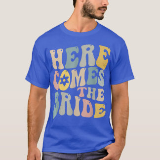 Hier Komt De Bruid Trouwring Drager Bloem Meisje G T-shirt