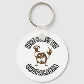 Hier komt de chupacabra sleutelhanger (Voorkant)