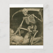 Hier komt de dood! briefkaart (Voorkant)