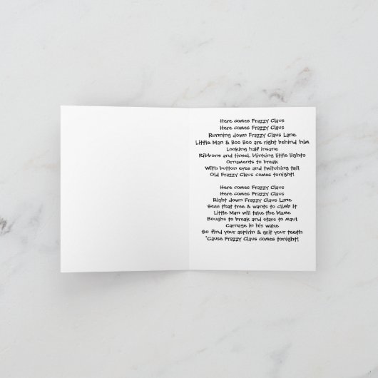 Hier komt de Frazzy Claus Kaart (Binnen)