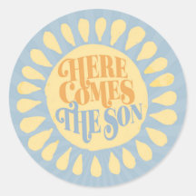 Hier komt de jongen Baby shower jongen.