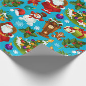 Hier komt de kerstman cadeaupapier (Hoek)