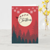 Hier komt de Kerstman die vreugde brengt Kaart (Gele Bloem)