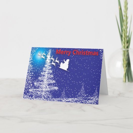 Hier komt de Kerstman! Feestdagen Kaart (Voorkant)