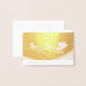 Hier komt de kerstman! kerstkaart voor Folie Kaarten (Met envelop)