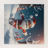 Hier komt de kerstman legpuzzel (Horizontaal)