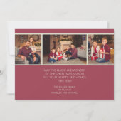  hier komt de kerstman met een spelbrekerfoto kaart (Achterkant)