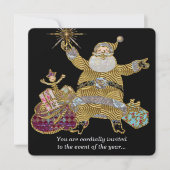 Hier komt de Kerstman met Kerstmis Kaart (Voorkant)