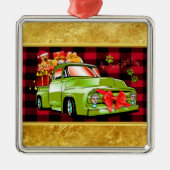 Hier komt de kerstparade van Santa Pws Metalen Ornament (Voorkant)