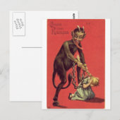Hier komt de Krampus! 2 Briefkaart (Voorkant / Achterkant)